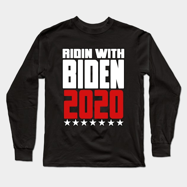 RIDIN WITH BIDEN Long Sleeve T-Shirt by irvanelist